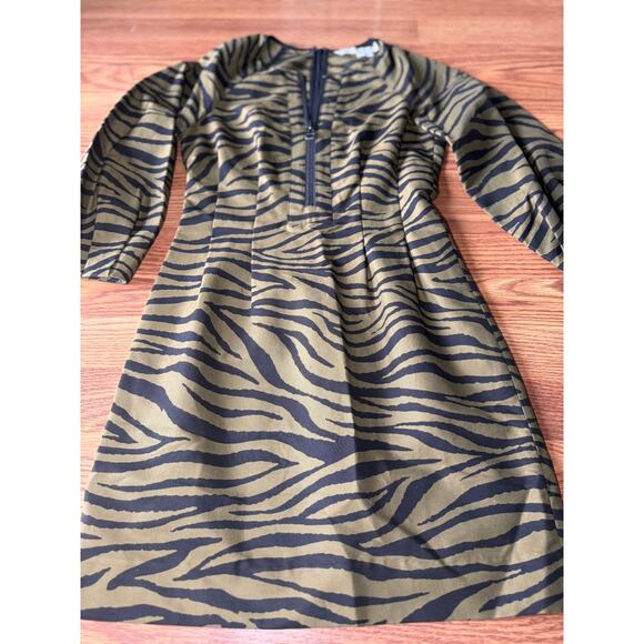 VERONICA BEARD Navi Olive green Black Animal Print Mini size 2 / xsmall - Picture 6 of 12